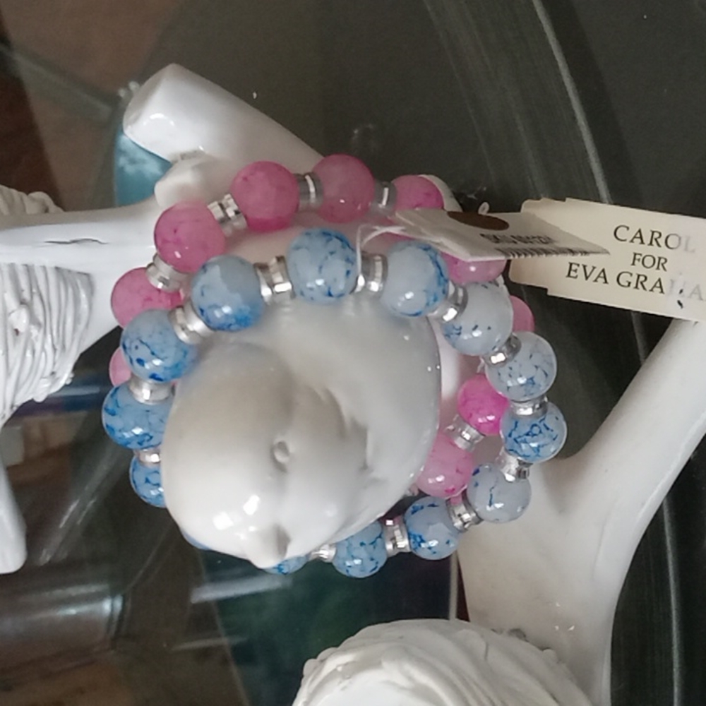 TWO stretch bracelets